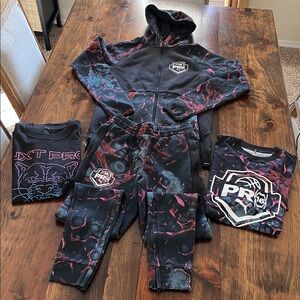 Puma PRO16 AAU Basketball Circuit Hoodie Tech Joggers Shirt Bundle Combo Set S